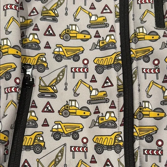 George Hats Kids' Gray Jacket with construction print - Picture 2 of 4